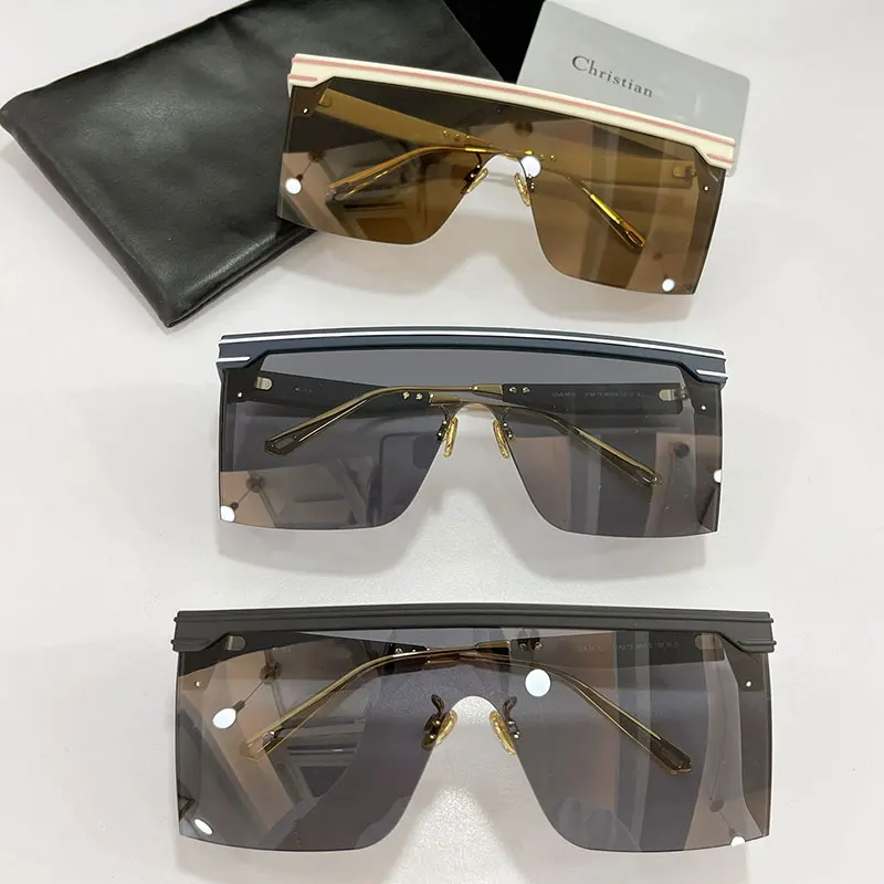 PROD 1005003128672583 France 2021 New Women's Fashion Flat top Hood Eye
Mask Sunglasses Club M1U Vintage Sun hat Sun Visors Glasses With
Original Box