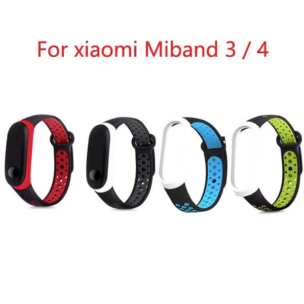 Браслет ремешок для Xiaomi Mi Band 2 3 4 умный Браслет Miband 2/3/4 сменный силиконовый ремешок на запястье sprort nike+ ремешок