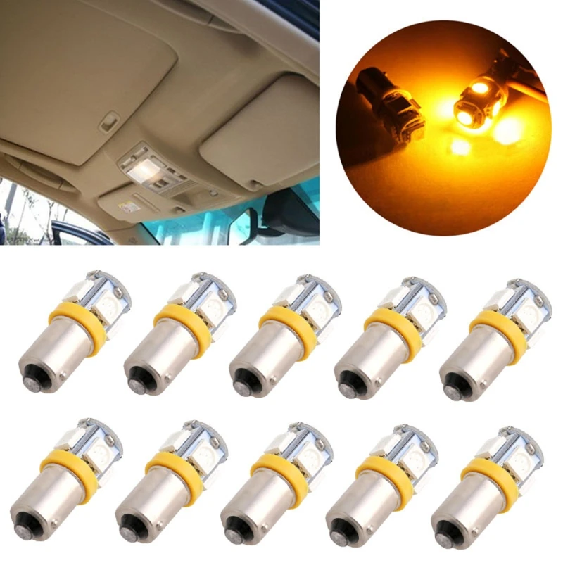 Светодиодная лампа T11 BA9S 5050 5 SMD 1 шт. автомобильная 12 В T4W 3886X H6W 363 светильник |