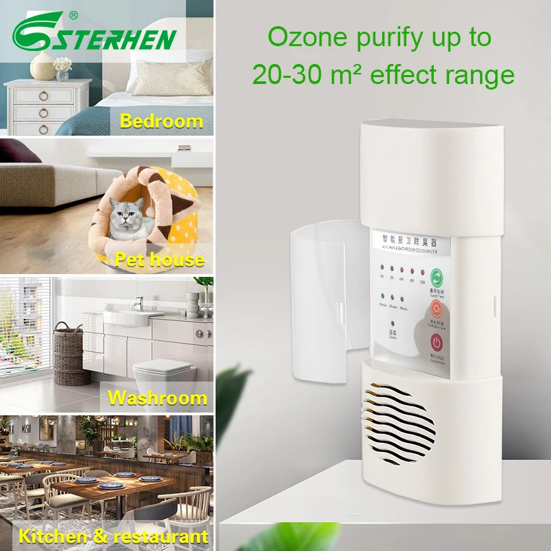 

STERHEN easy to carry ozone generator air purifier Deodorizer Ozone Home Sterilizer Ozone Deodoriser For Kitchen Bathroom