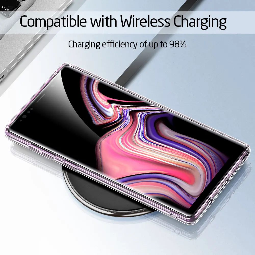 ESR Super Tough Tempered Glass Case for Samsung Galaxy Note 9 Case Cover Phone Bumper For Samsung Note 9 Mobile Phone Accessory ESR Super Tough Tempered Glass Case for Samsung Galaxy Note 9 Case Cover Phone Bumper For Samsung Note 9 Mobile Phone Accessory