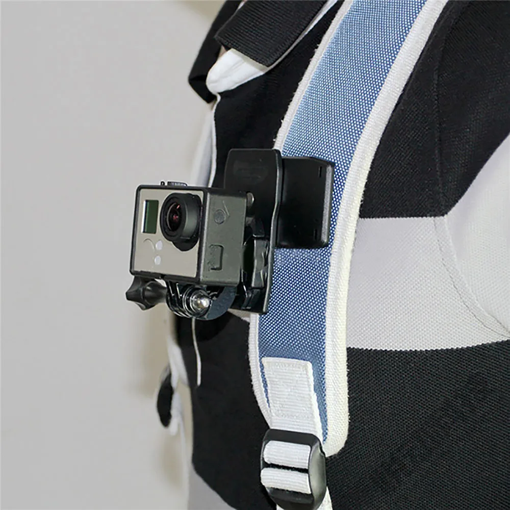 

for GOPRO 9 HERO 8 Camera Multifunctional Action Camera Backpack Clip 360 Degree Rotary Clip Mount