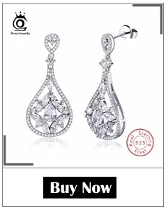ORSA JEWELS серьги из стерлингового серебра 925 пробы модные украшения из циркония Висячие серьги для женщин классические обручальные ювелирные изделия SE40