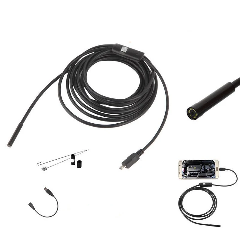 USB бороскоп, эндоскоп, камера 1,3 MP 1/1. 5/2/3,5 M для Android