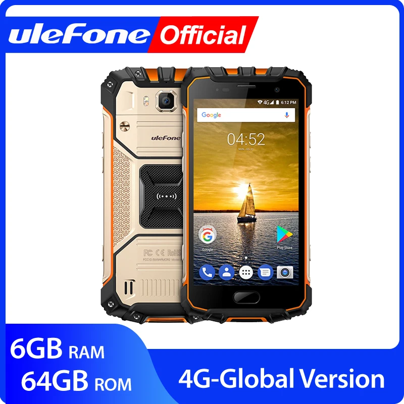 Ulefone Armor 2 водонепроницаемый мобильный телефон на базе Android экран 5 дюймов FHD