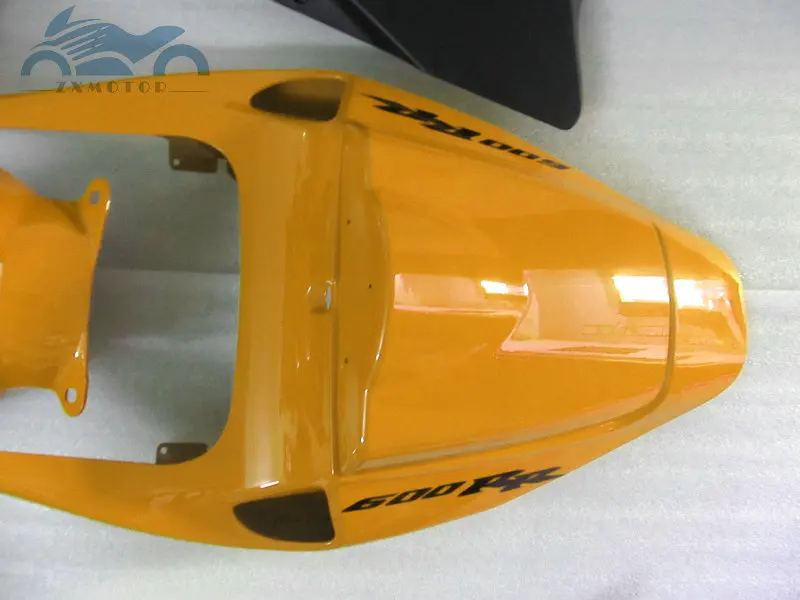 Пользовательский комплект обтекателя впрыска, пригодный для Honda CBR600RR 2005 2006 CBR 600 RR 05 06 Желтый Черный Замена обтекателей наборы JK28