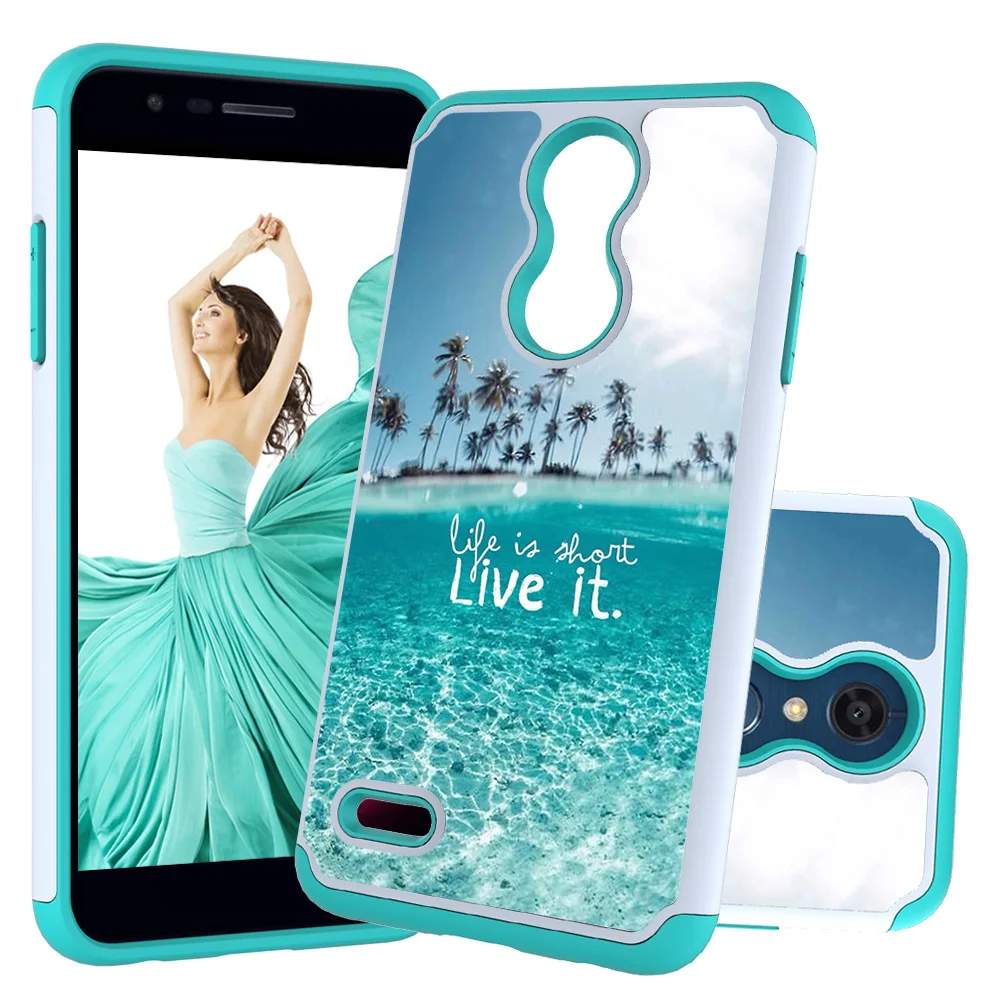 2 в 1 Гибридный противоударный чехол для LG K40 K30 K10 Stylo 4 5 G8 G8s ThinQ Aristo Plus LV3 милый