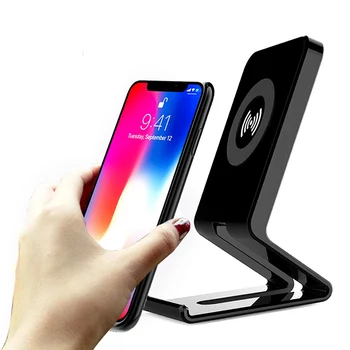 チーユニバーサル電話ワイヤレス充電器サムスンギャラクシー S6 S7 注用スタンド 5 ワイヤレス高速充電パッドワイヤレス充電器