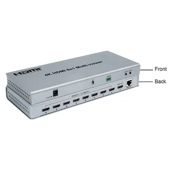

4K 30Hz 8x1 Quad HDMI Multi-Viewer HD Screen Real Time Multi-Viewer HDMI Seamless Switcher with IR Control