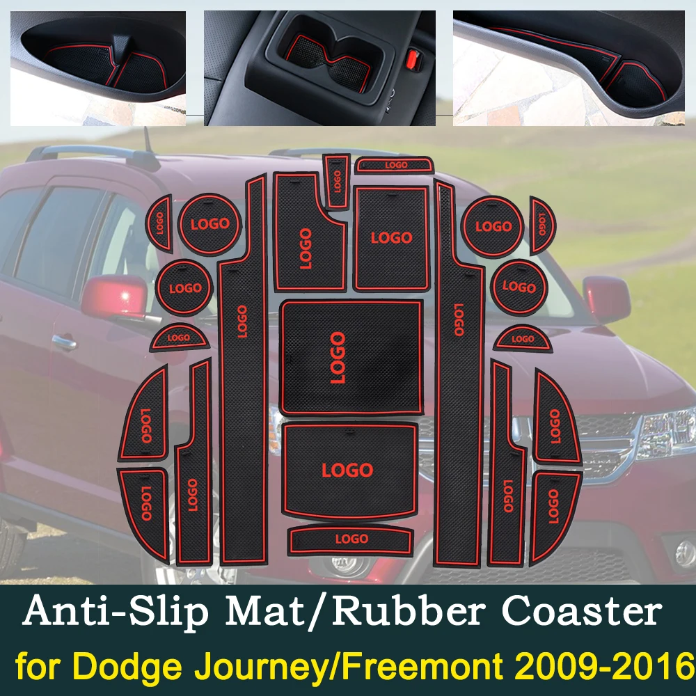 Противоскользящая дверная резиновая подушка для Dodge Journey JC Fiat Freemont SRT R/T 2009~ 2011 паз коврик аксессуары для интерьера