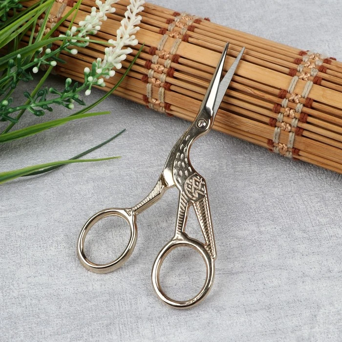 Embroidery scissors &quotRandle&quot 11.4 cm color gold goods for animals For dogs Dog Supplies Pet Products Home Garden | Дом и сад