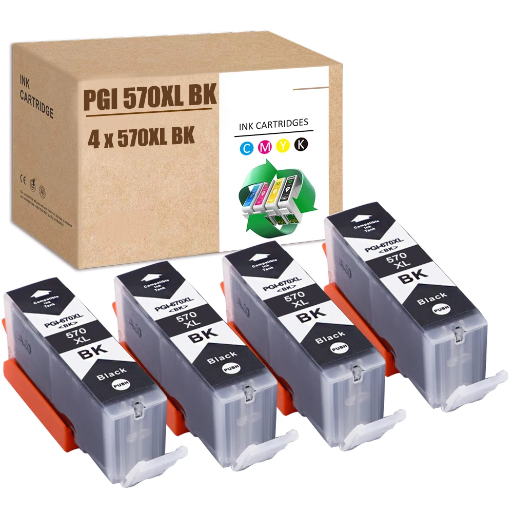 Sx Per Canon Pgi570 Inchiostro Pgi570Xl Inchiostro Nero 570Xl Inchiostro Pixma Ts5050 Mg6850 Mg7750 Mg5750 Mg6852 Ts8052 Ts5051 Mg6800 Ts6053 Mg6852