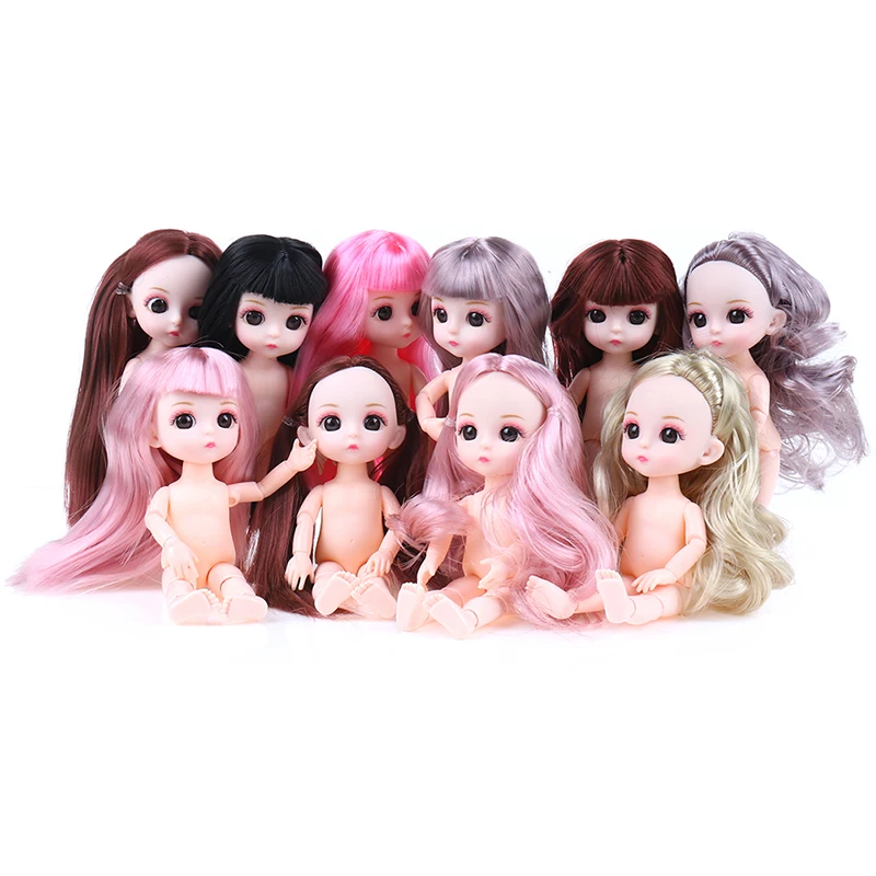 16cm 13 bewegliche Gelenkpuppen Spielzeug Mini Baby Doll DIY Naked NudeL u LTkj 