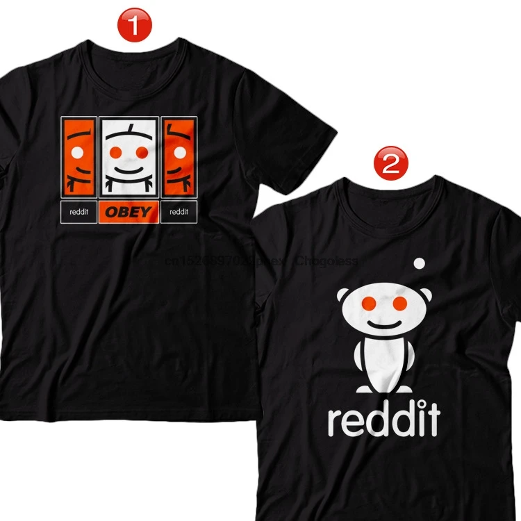 Абсолютно новая хлопковая Футболка Reddit Alien с сайтом социальных сетей | Мужская