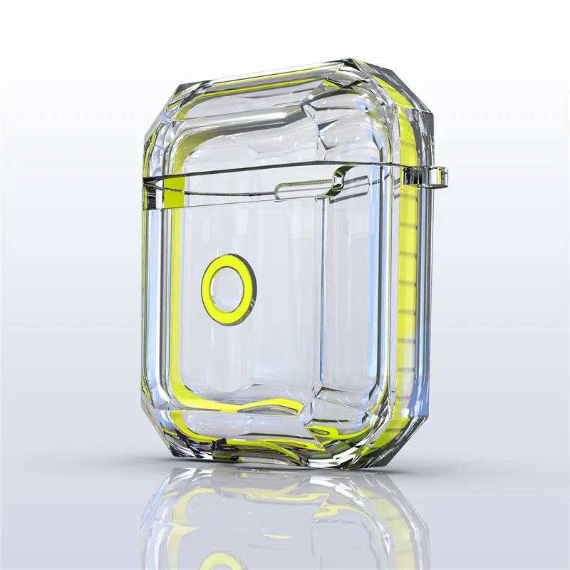 2nd Gen 2019 Yellow Для Apple AirPods2 чехол-сумка прозрачный мягкий силиконовый противоударный защитный чехол для AirPods 2 Earpods чехол аксессуары - Цвет: 2nd Gen 2019 Yellow