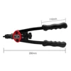 Manual Rivet Gun Kit Hand Rivet Tool Rivet Nut Setting Tool Nut Setter Hand Riveter with Mandrels M3/M4/M5/M6 Riveter Gun Tool 4