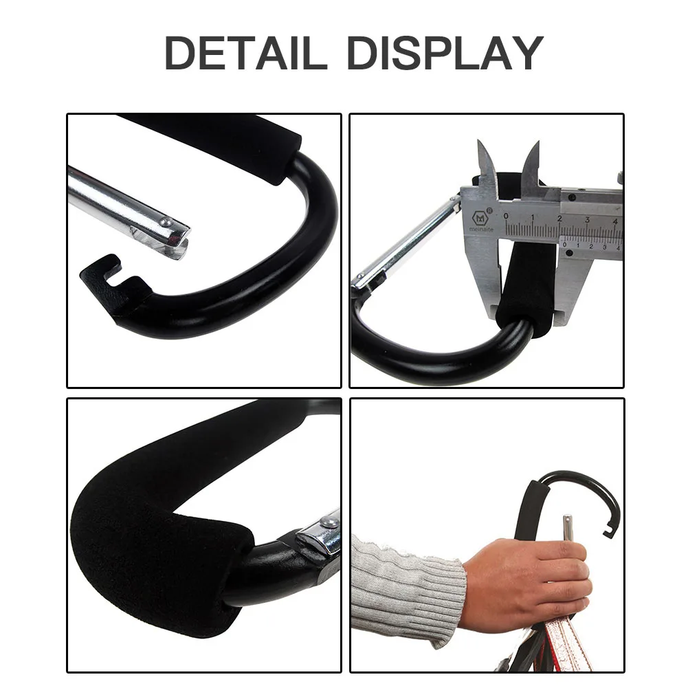 

1pcs High Quality Baby Stroller Hooks Black Silver Aluminium Shopping Bag Pram Hooks Baby Stroller Accessories Hook
