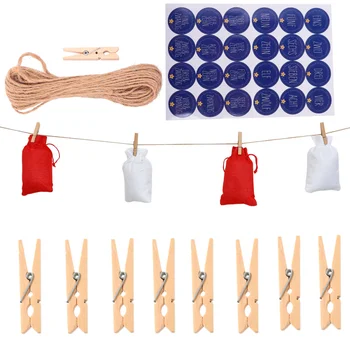 

1 Set Gift Pouches Durable Lightweight Practical Christmas Gift Bags Candy Handbags Drawstring Linen Bags for Nougat Cookies