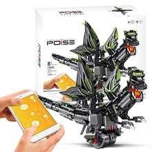 1166 шт. RC строительные блоки робота Обучающие Кирпичи DIY сборка сбалансированное Программирование динозавр робот RC игрушки подарки для детей