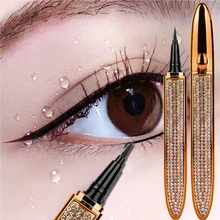 12 Color Magic Self Adhesive Lashes Eyeliner No Glue Non Blooming Quick Drying Eyelashes Long Lasting Sticking Eye liner Pencil
