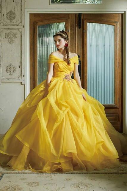 Beauty adult costumes beauty and the beast princess dress yellow prom dress  &N | eBay