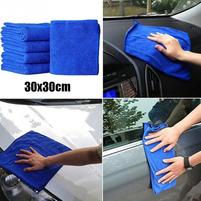 5 шт./компл. 30x30 см новые ткани очистки Duster полотенце из микрофибры для мытья автомобиля авто инструменты для ухода за глазами