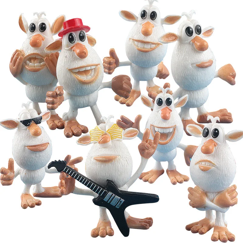 

Russian Cartoon 8 Pieces/Set Booba Buba Action Figures Model Collections Model PVC Toys for Children Best Gifts