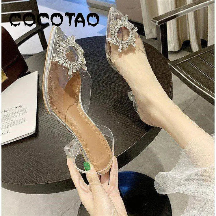 

2019 New Arrival Coco & Tao Pu Pu Solid Rubber Summer Outside Pu Fits True To Size, Take Your Normal Size Crystal High (5cm-8cm)
