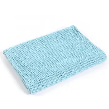 

Water absorption 50x140cm Light Blue Comfortable Non-Slip Floor Carpet Foot Mat for Kitchen Bedroom Bathroom Skidproof Bath