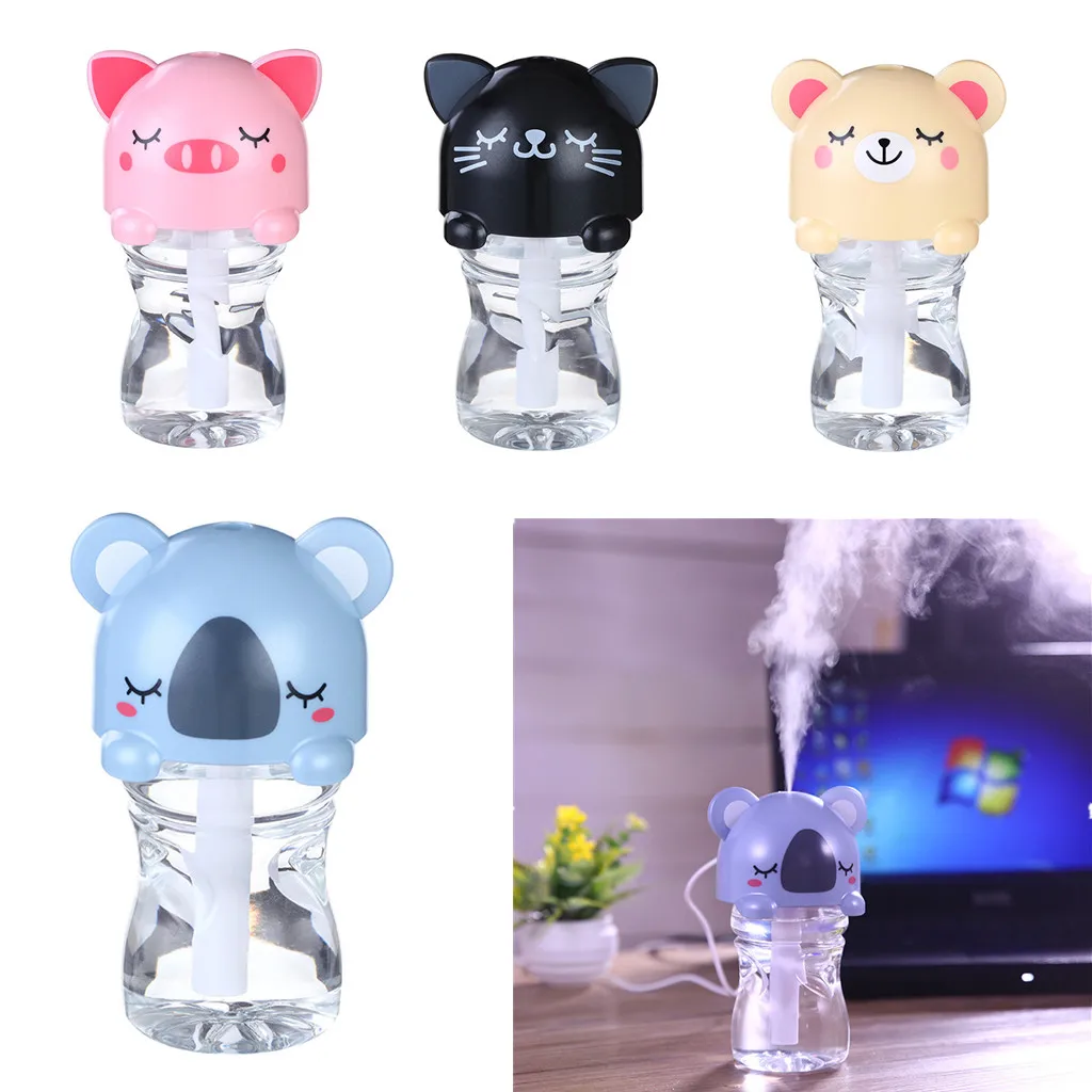 Cartoon Water Steam Aroma Humidifier Mist Diffuser Maker Beige