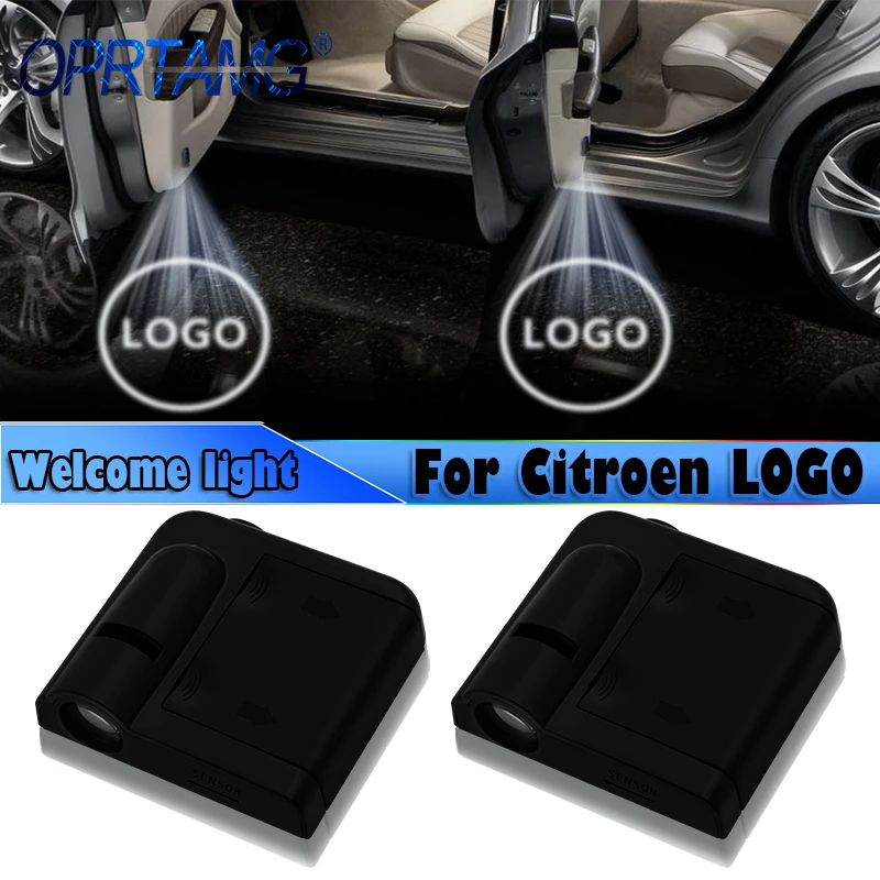

2x Car styling Wireless LED Auto Car Door Welcome Logo Light Laser Projector For Citroen C4 C5 C6 C8 C4L DS5 DS6 Car Accessories