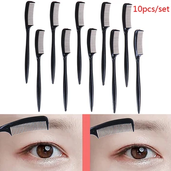 

10pcs Plastic Eyebrow Eyelash Extension Comb Cosmetic Makeup Tool For Salon Home