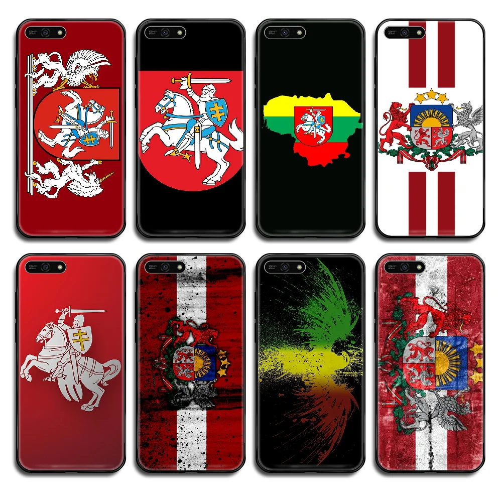 Чехол для телефона с литовским флагом Корпус Корпуса Huawei Honor Mate 5 6 7 8 9 10 20 30 A C X Lite Pro