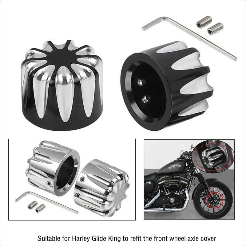 1 пара передних мотоциклетных колпачков с ЧПУ для Harley Touring FLHT FLSTF FLSTC XL1200X Dyna Wide Glide