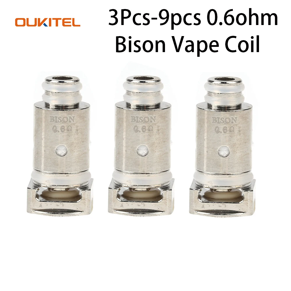 3 шт.-9 шт. Оригинал Oukitel Bison Vape катушка головка 0.6ohm электронная сигарета атомайзер