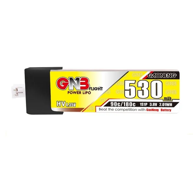 1-10pcs Gaoneng GNB 3.8V 530mAh 90C/180C 1S HV LiPo Battery For RC Quadrotor FPV Racing Drone Parts With PH2.0 Plug
