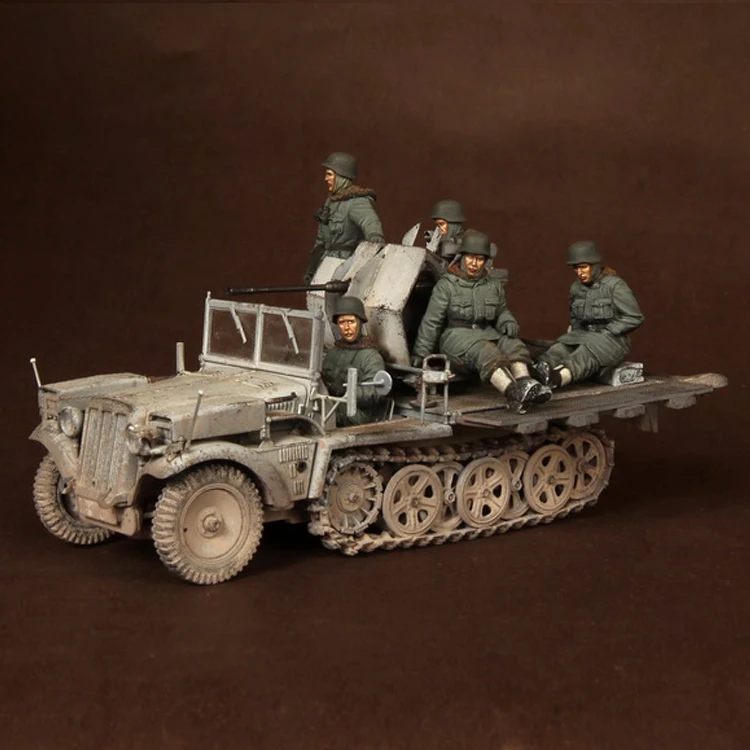 1/35 солдат 5 фигурок(без транспортного средства) полимерная фигура Строительный набор
