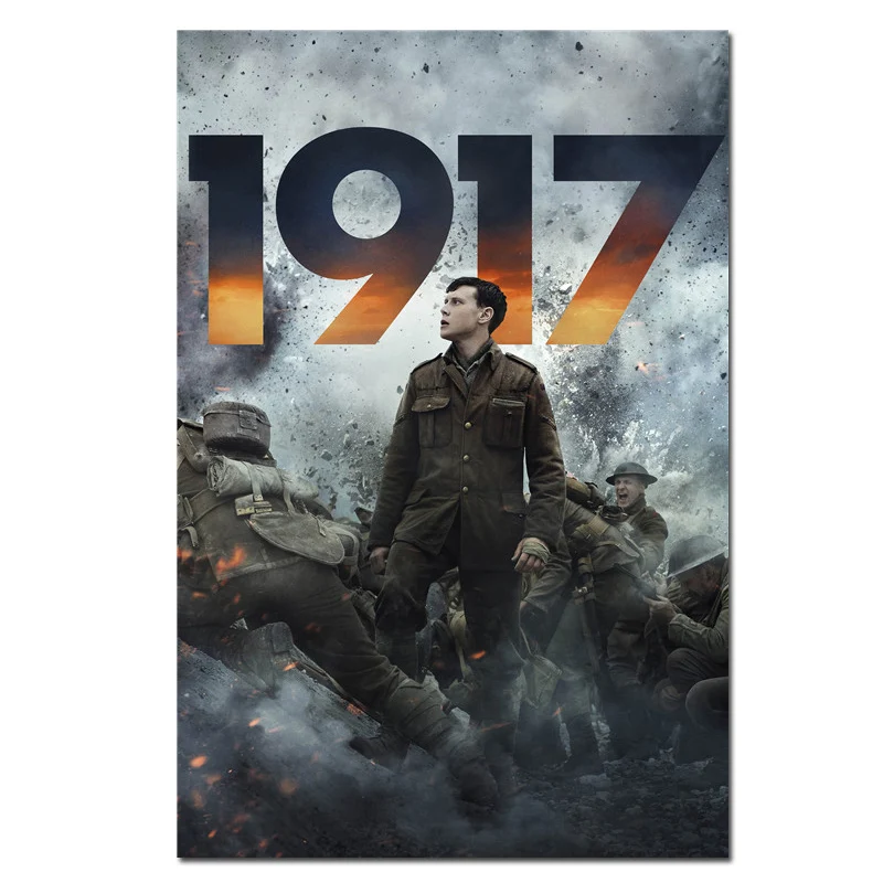 映画1917ポスター戦争フィルムアートシルクポスター写真家の装飾
