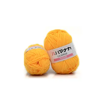

4 Shares Combed Milk Cotton Yarn Comfortable Wool Blended Yarn Apparel Sewing Yarn Hand Knitting Scarf Hat Yarn