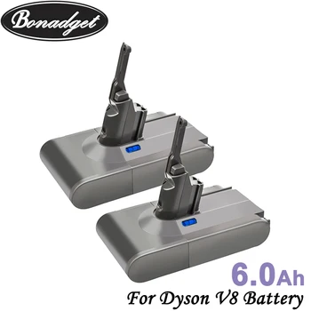

Bonadget V8 6000mAh 21.6V Battery For Dyson V8 Battery Absolute V8 Animal Li-ion Vacuum Cleaner Rechargeable BATTERY