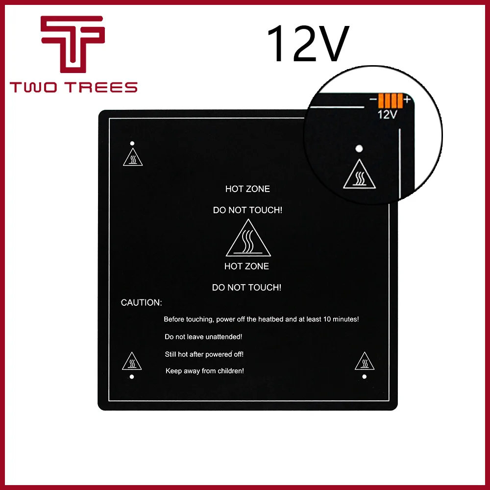 3003003.0mm 3D Printer Parts 1PCS black MK3 hotbed latest Aluminum heated bed for Hot-bed Support 12V 3103103.0mm 12V24V (6)