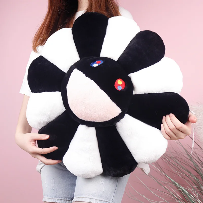 Новинка 60 см Kawaii Мураками подушка в виде подсолнечника Мягкая кукла Kaikai Kiki разноцветный плюш Подушка для игрушек подарок