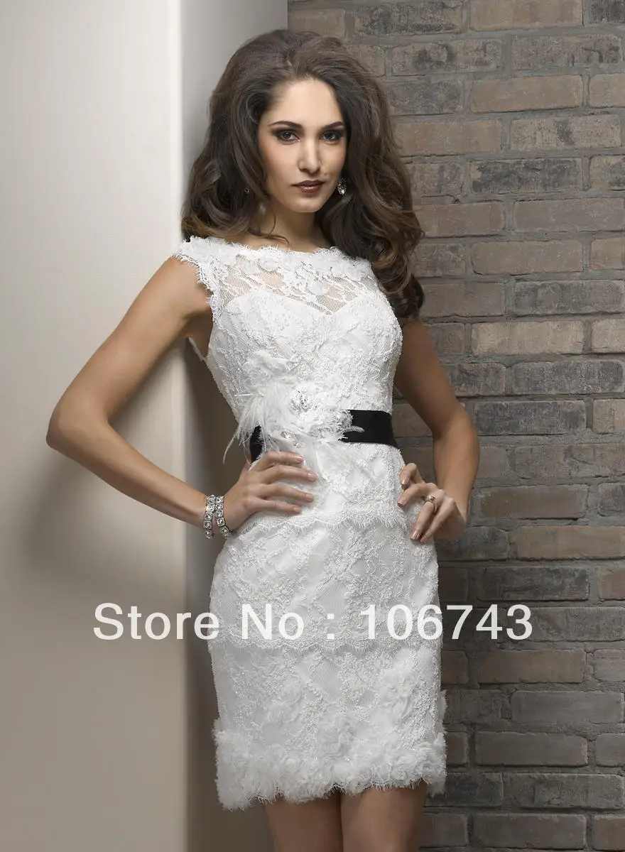 Vestido de noiva Кристальное короткое платье принцессы с цветами, черный пояс, кружевное платье длиной до колена для невесты, платья для матери невесты