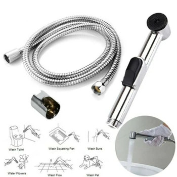 

1set durable Bidet Sprayer Toilet Bathroom Handheld Diaper Sprayer Shower Bidet Spray With Hose Holder