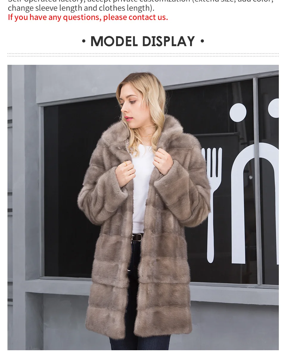 Mink Fur Coat Oversize Women Winter Natural Fur Coats Female Warm Thick Long Genuine Leather Jackets Ladies Detachable 2023 New