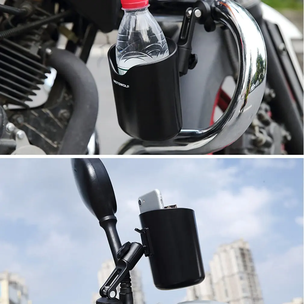 Durable Use Aluminum Alloy Motorcycle Phone Holder With Stand Support Universal Bike Storage Box Bike Phone Holder