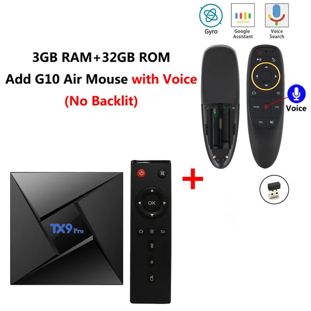 TX9 PRO-G10S TX9 Pro Android 7,1 ТВ приставка 3 ГБ 32 ГБ 2,4G/5G WiFi bluetooth 4,1 100M LAN Amlogic S912 Восьмиядерный телеприставка VS X2 pro cube - Цвет: TX9 PRO-G10S