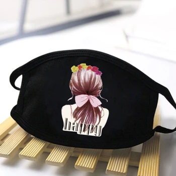 

Beautiful Girl Back View Print Mask 2020 Fashion Dustproof Masks Women Protective mouth Masks Breathable Streetwear Man masque