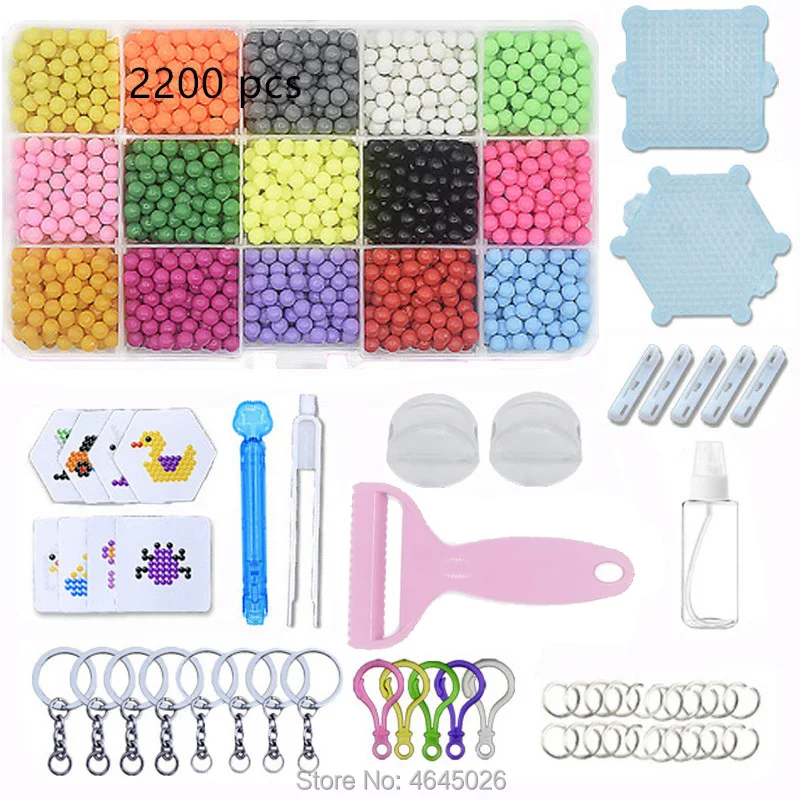 Contas de Fusível Brinquedos para Crianças Água Mágica Criativo Contas Conjunto Caneta Pinça Pegboard Kit Acessórios Meninas Presente Crianças 8 10 Anos Diy 5 Cheap Brinquedos com corda