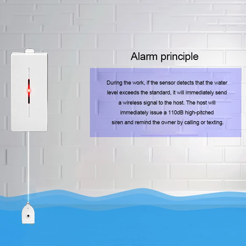 

Water Leakage Detector Low Power Consumption Water Level Alarm Device for Home OUJ99